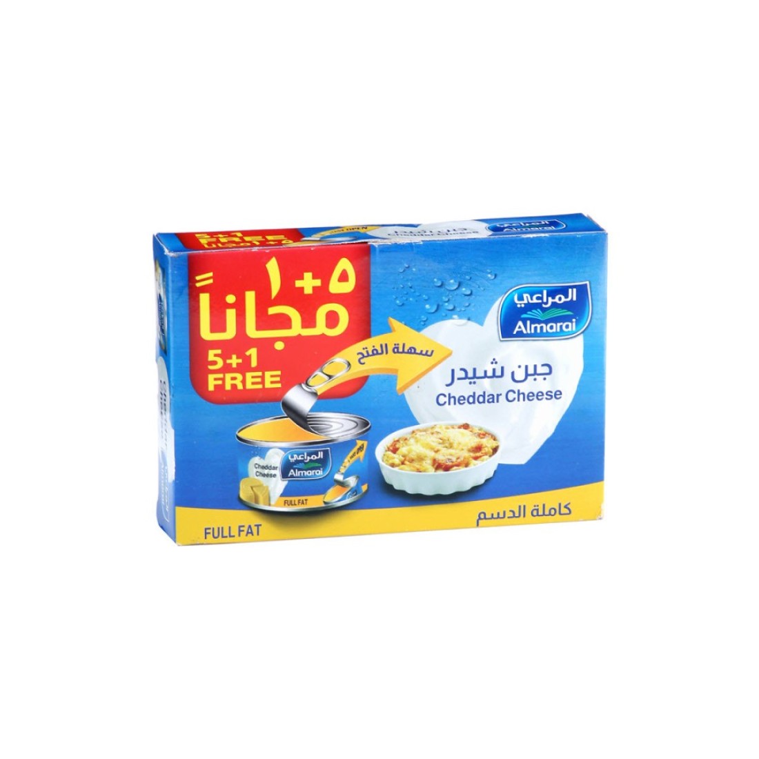 AL MARAI TIN CHEESE FF 5+1x56GM