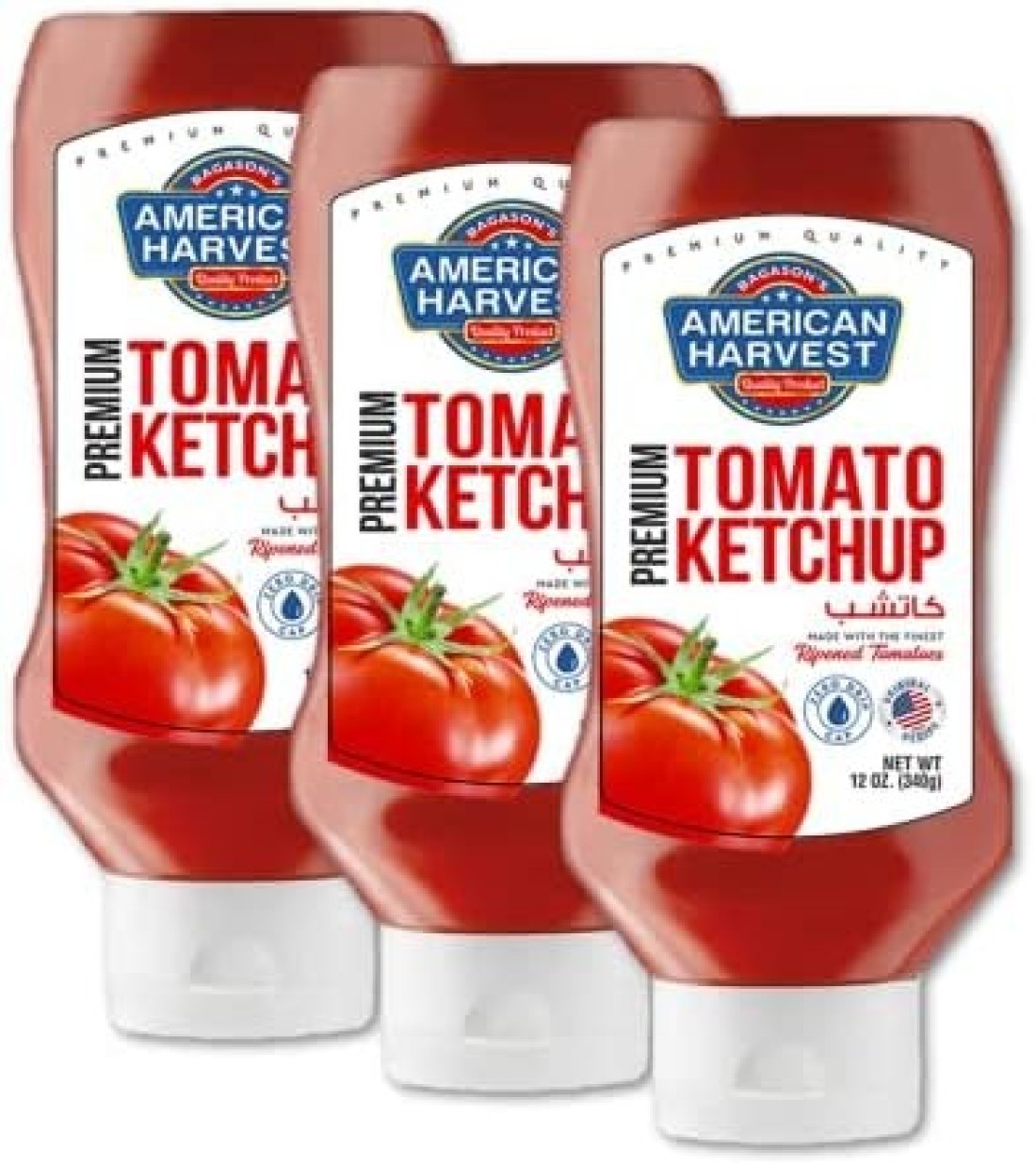 AMERICAN HARVEST TOMATO KETCHUP 3X340GM