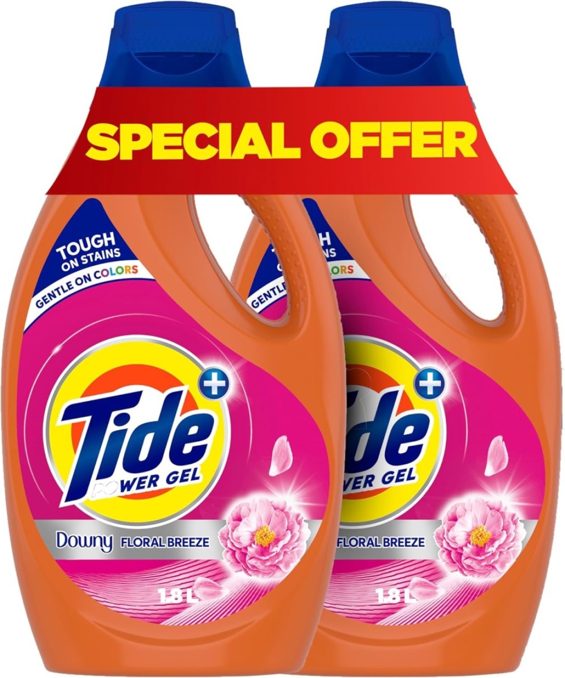 TIDE DETERGENT GEL ROSE BLOSSOM 2x1.8LTR