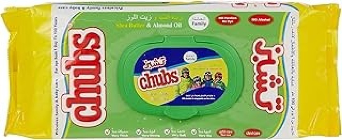 CHUBS FAMILY WIPES FLOW PACK 40S ALMOND