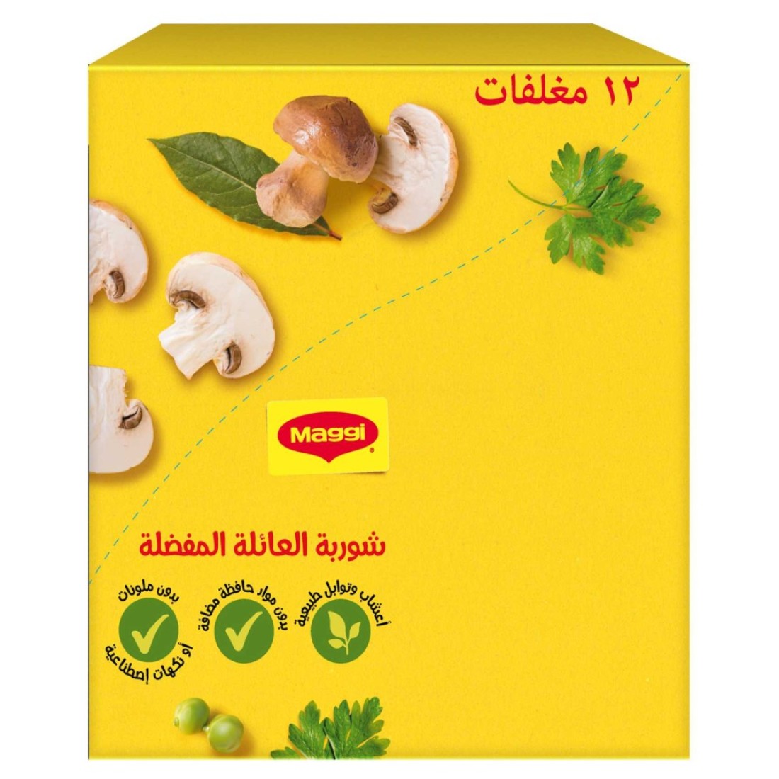 نستله ماجي شوربة كريمة الدجاج 71 غرام حزمة من 12