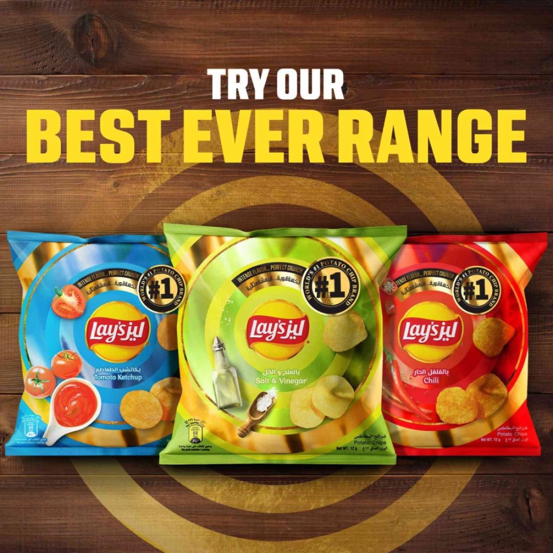 Lay&#39;s Salt And Vinegar Flavoured Potato Chips 12g Pack of 21