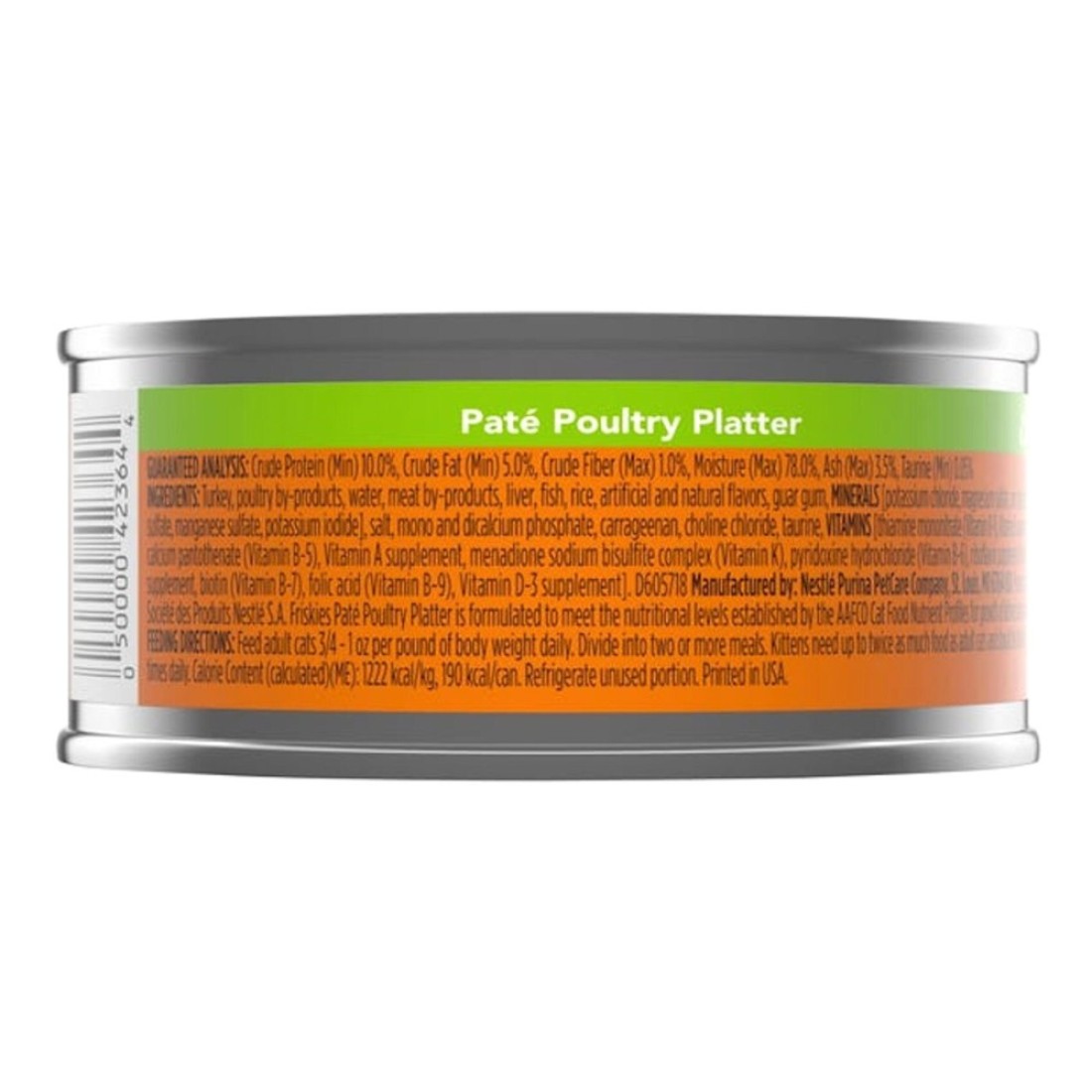 Purina Friskies Pate Poultry Platter Wet Cat Food, 156g