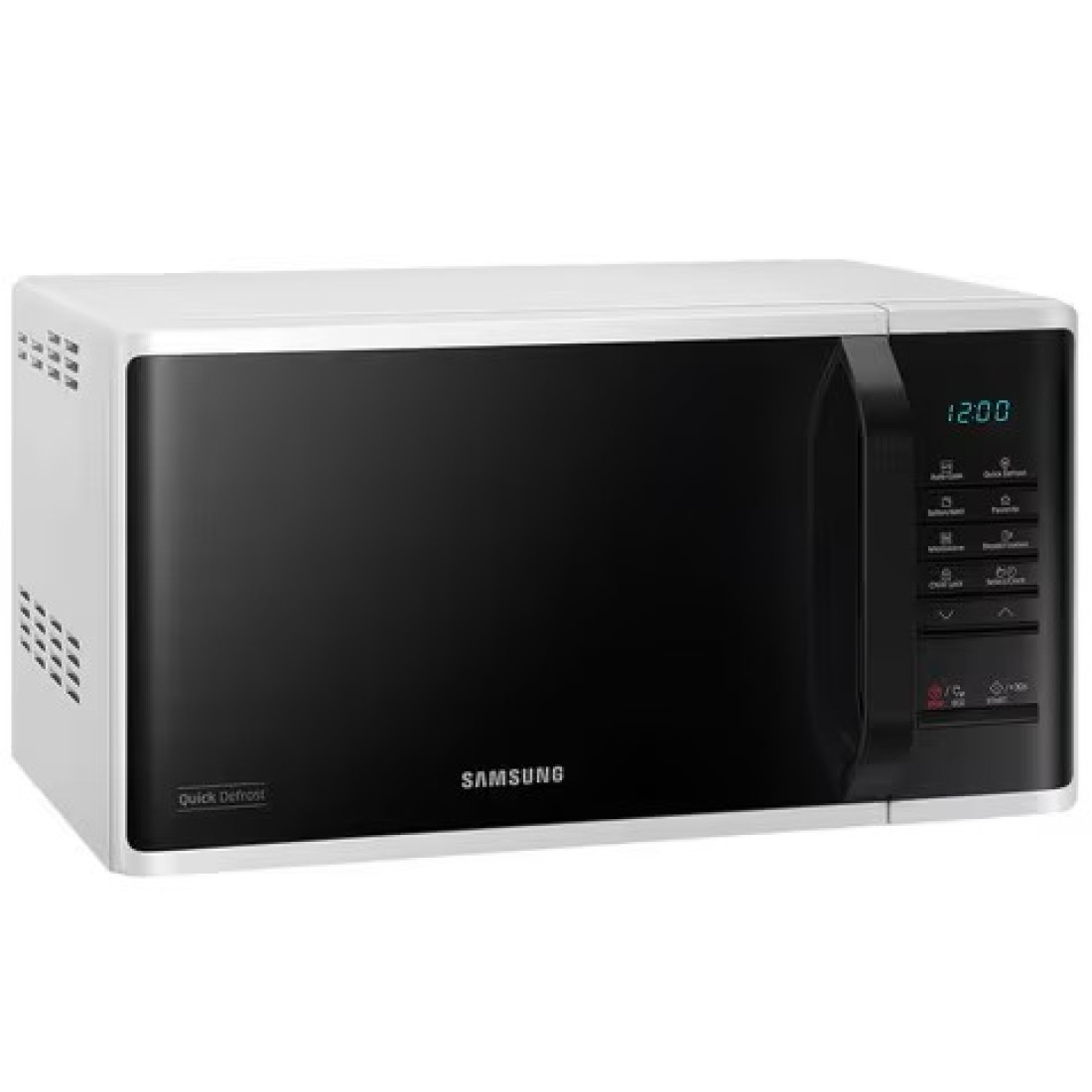 Samsung Solo Microwave Oven, 23L, MS23K3513AW, White/Black