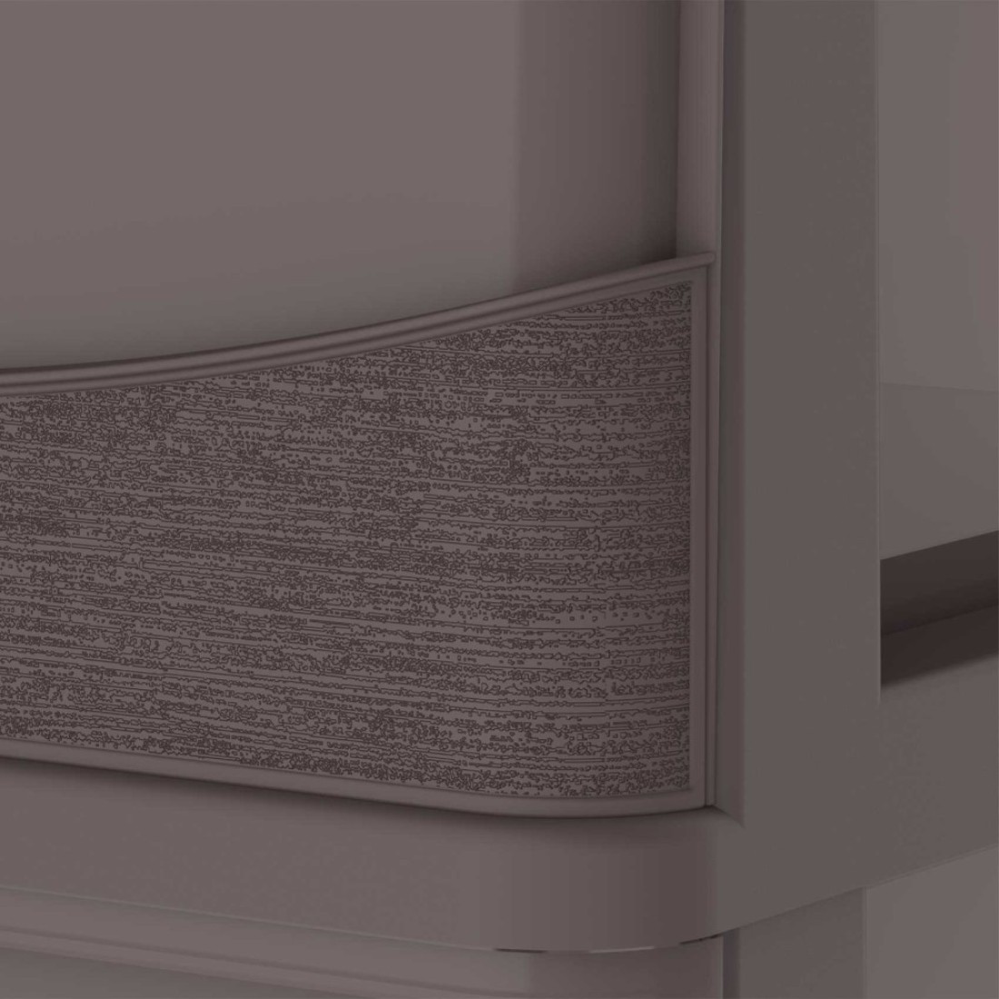 Cosmoplast Cedargrain 5 Tiers Storage Cabinet With Drawers And Wheels Dark Brown 50x40x114cm