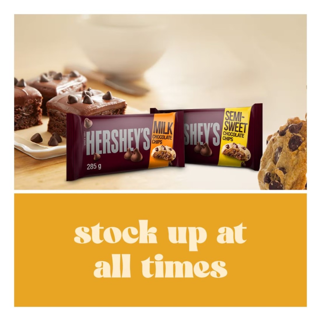Hershey&rsquo;s Milk Chocolate Baking Chips 285g