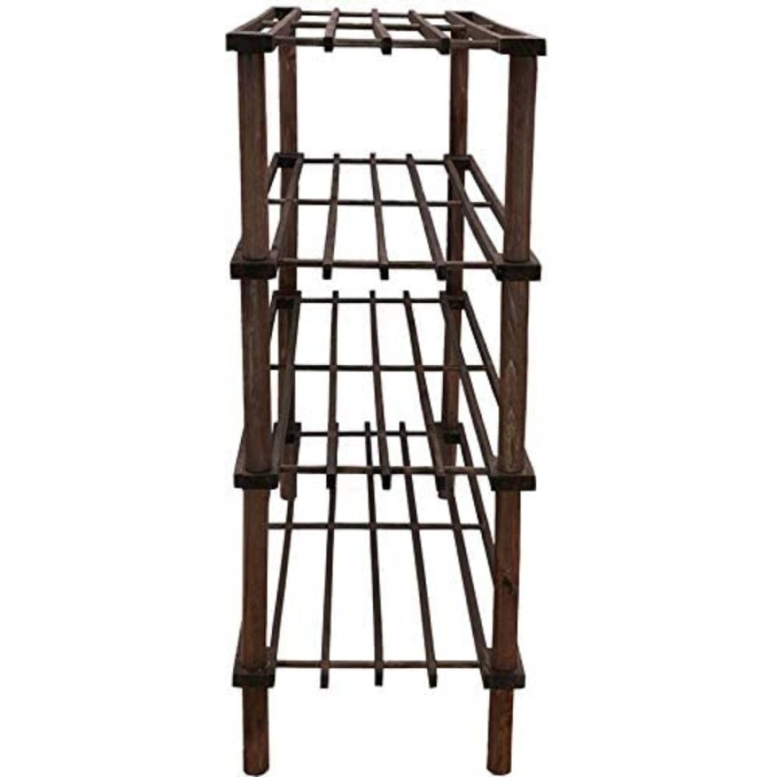 Feelings 4 Layer Wooden Shoe Rack Brwon