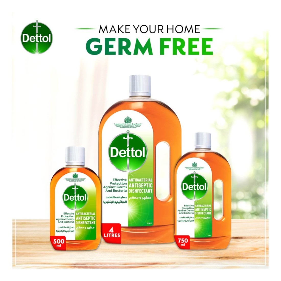 Dettol Anti-Bacterial Antiseptic Disinfectant 250ml
