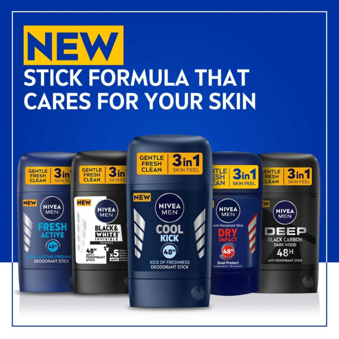 NIVEA MEN Antiperspirant Cool Kick Stick 50ml