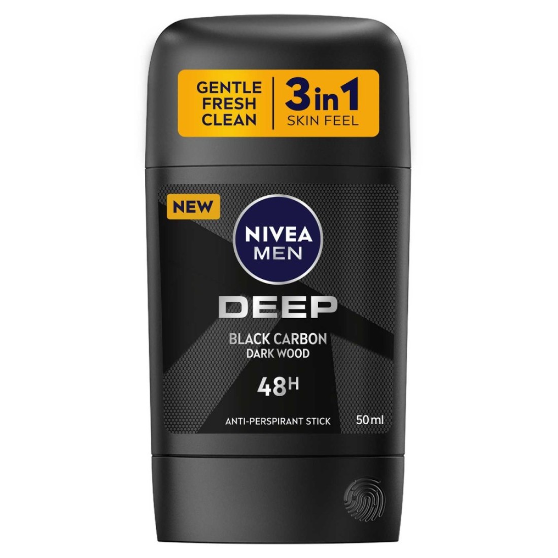 NIVEA MEN Antiperspirant DEEP Black Carbon Stick 50ml