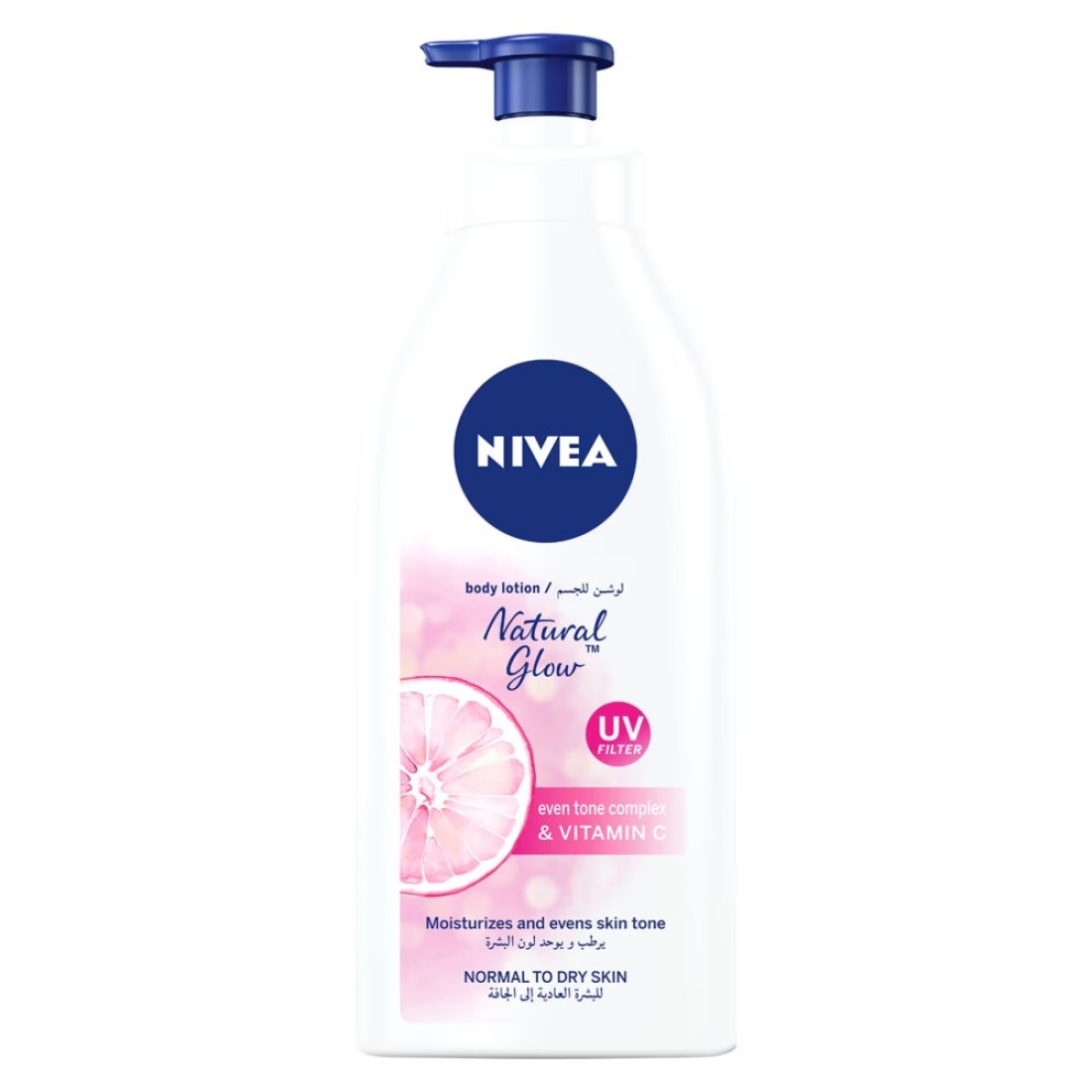 NIVEA Even Tone Body Lotion Natural Glow Complex &amp; Vitamin C UV Protection All Skin Types Jar 625ml