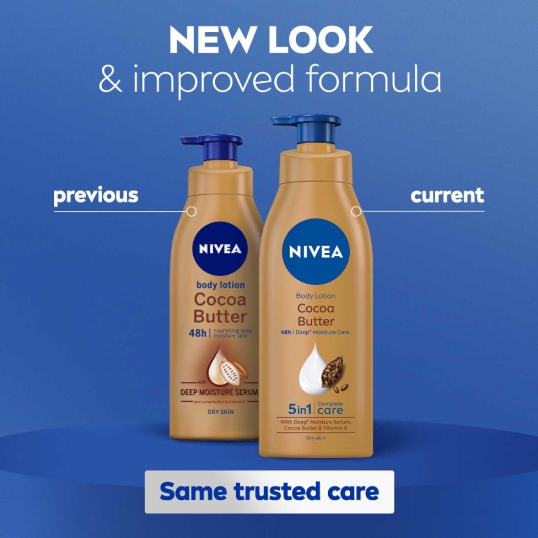 NIVEA Body Lotion Dry Skin Cocoa Butter Vitamin E 400ml