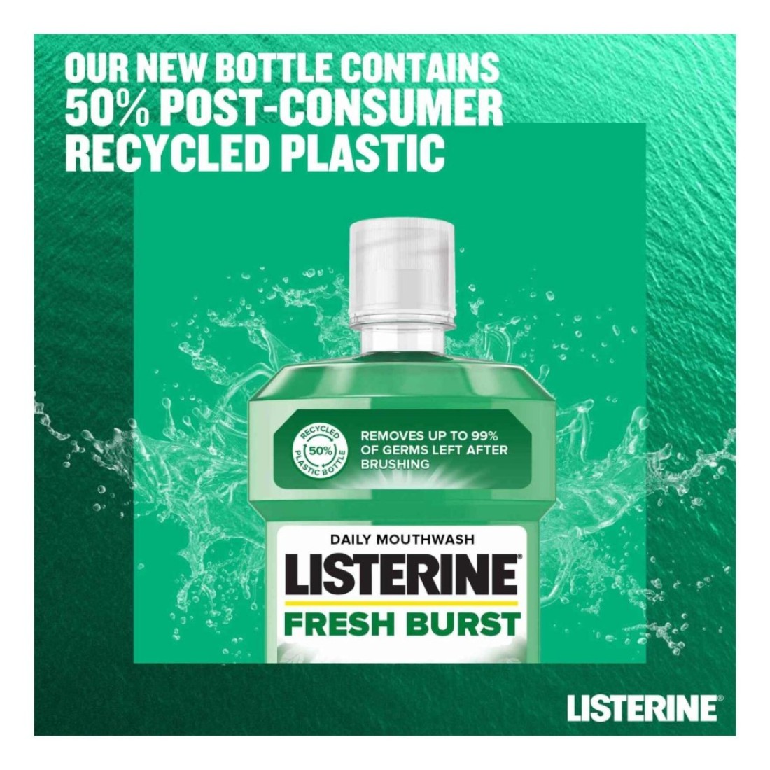 Listerine Fresh Burst Mouthwash 500ml