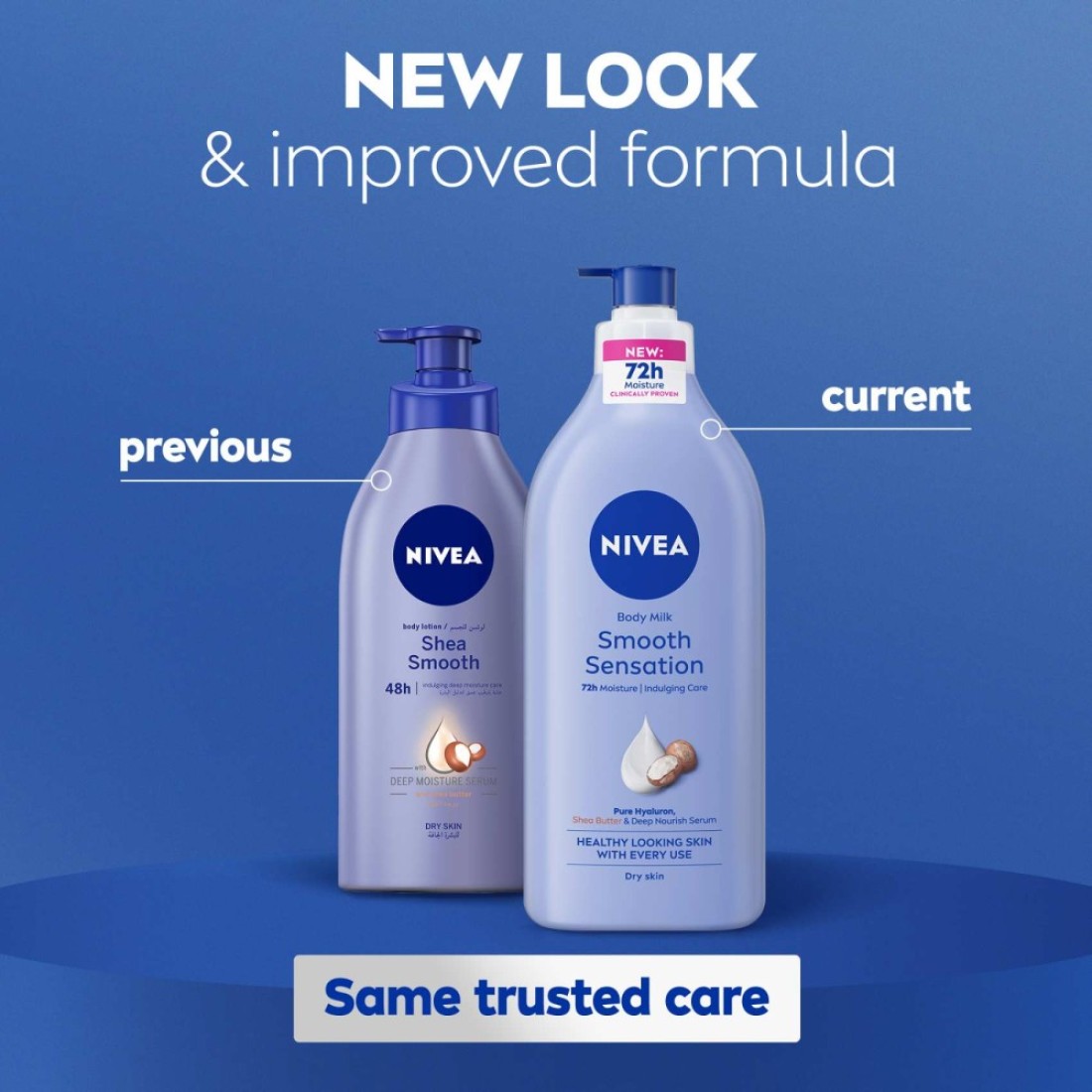 NIVEA Body Lotion, Dry Skin, Shea Smooth, Deep Moisture Serum, 625ml