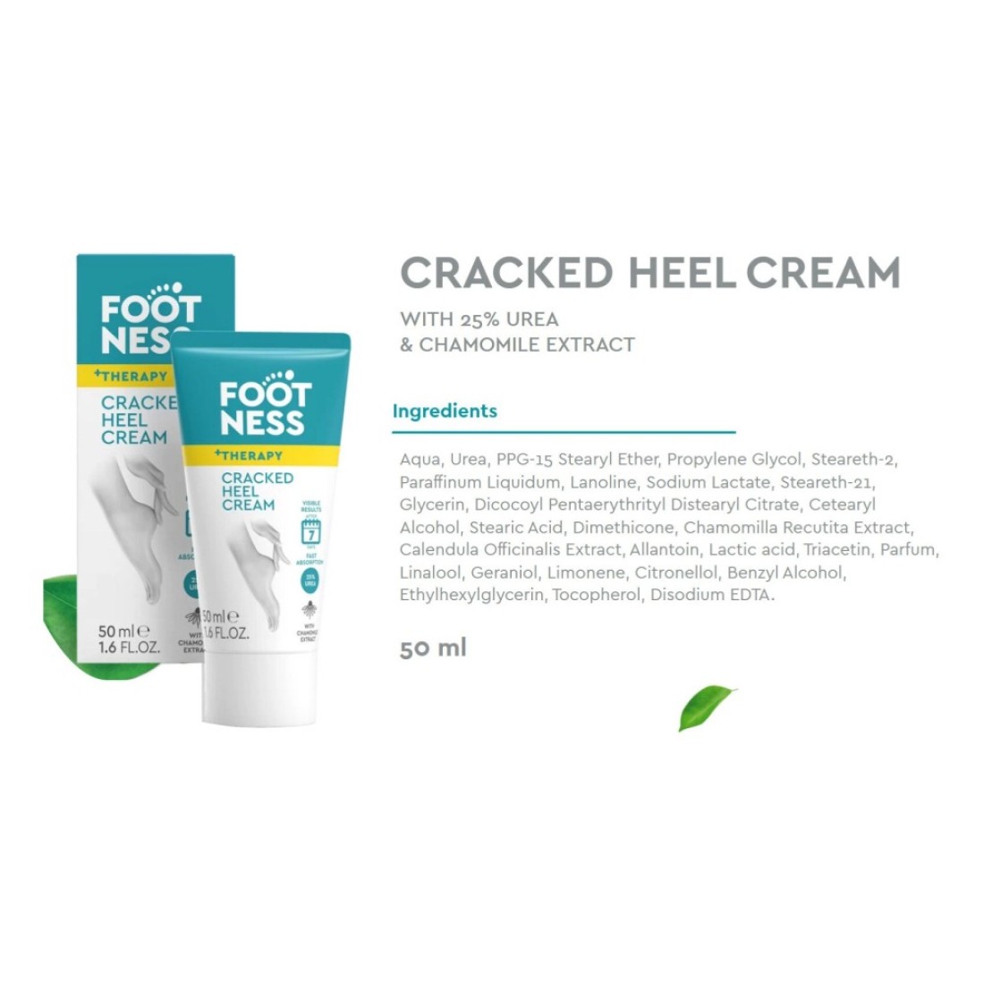 Footness Cracked Heel Cream White 50ml