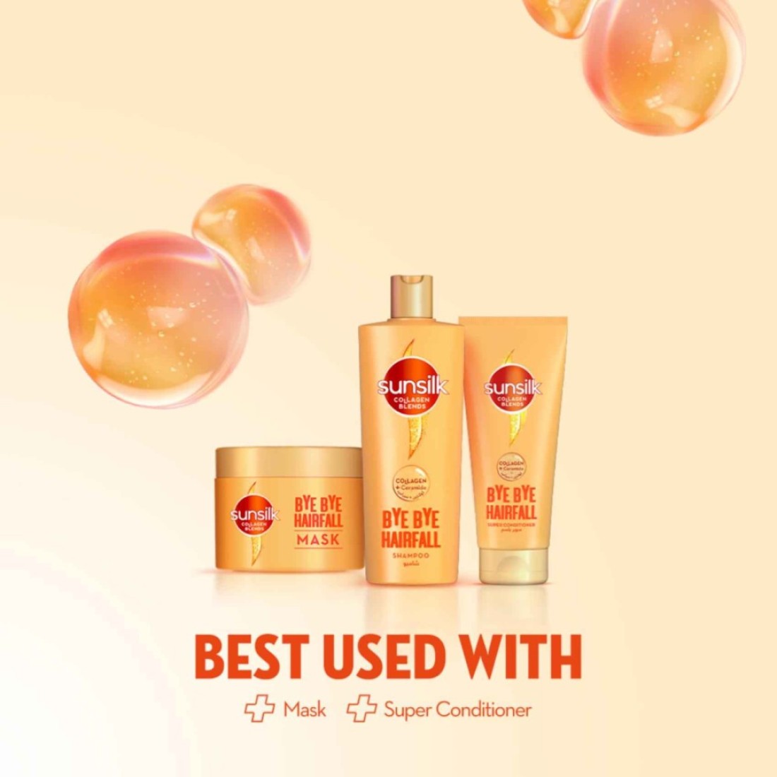 Sunsilk Collagen Blends Shampoo for hair fall Bye Bye Hairfall 350ml