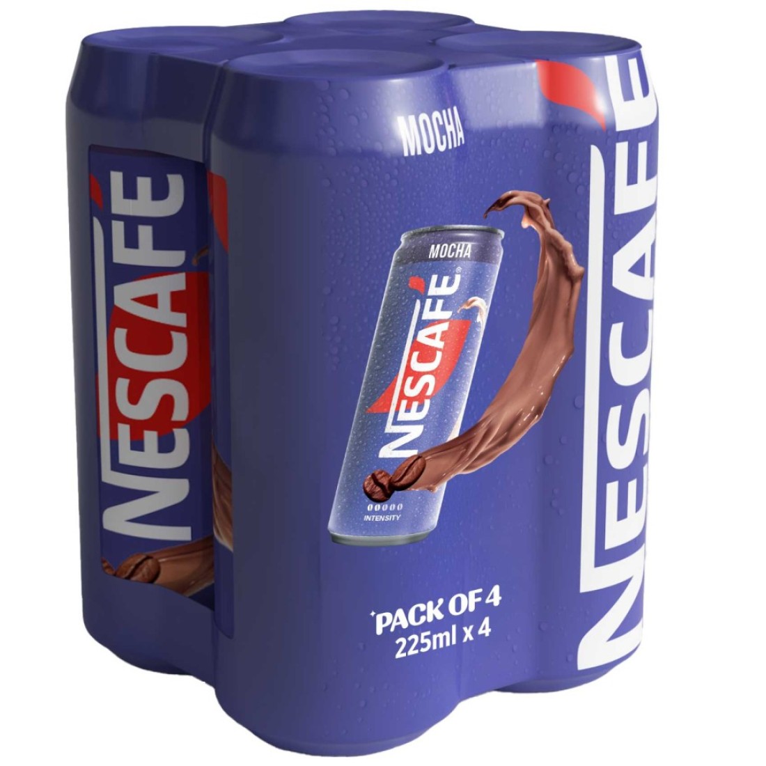 Nescafe Mocha Coffee Drink, 225ml Pack of 4