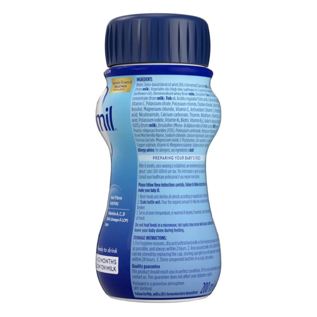 Aptamil Follow On Milk Formula, Stage 2, from 6 to 12 Months, 200ml