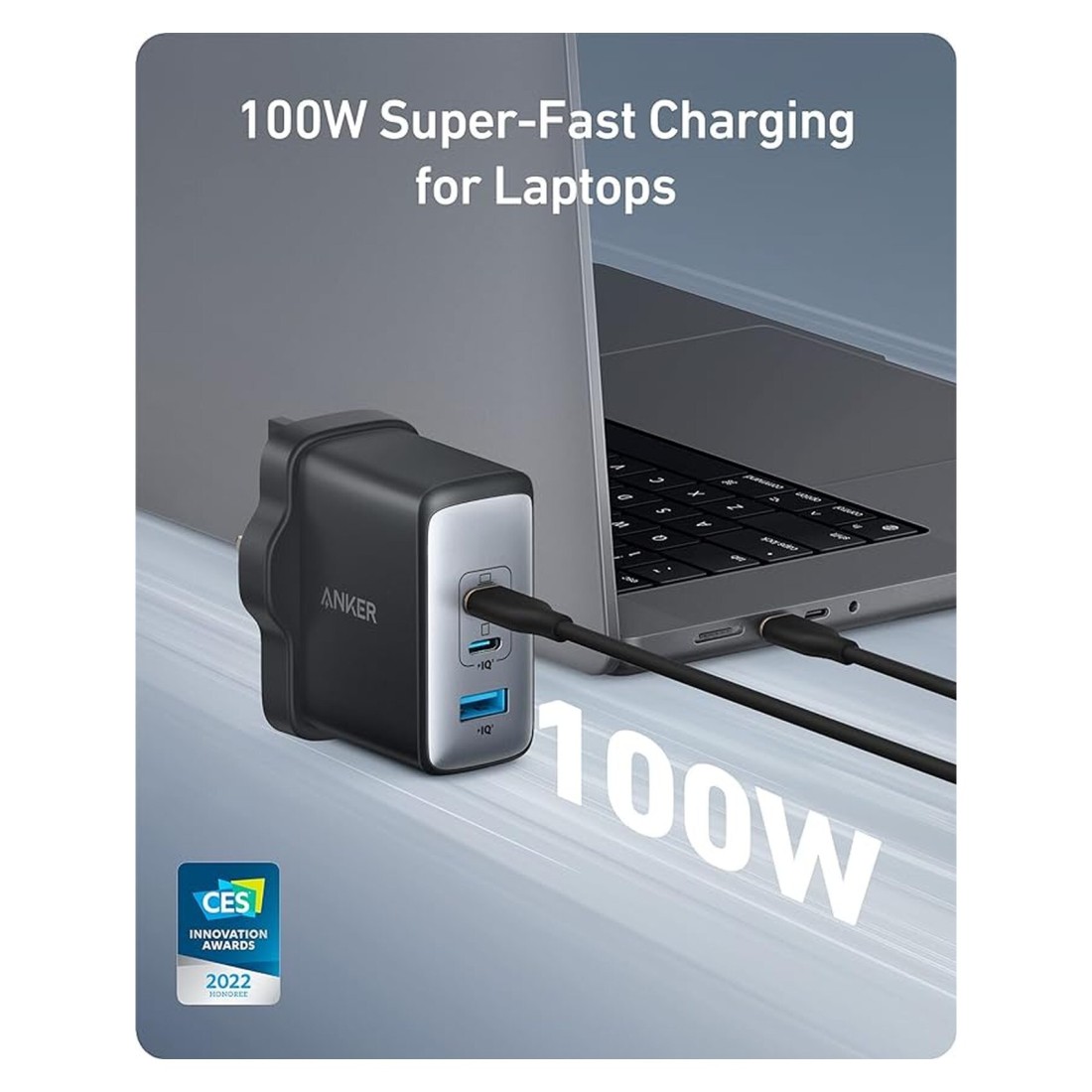 Anker Nano USB-C Port Wall Charger Black 100W