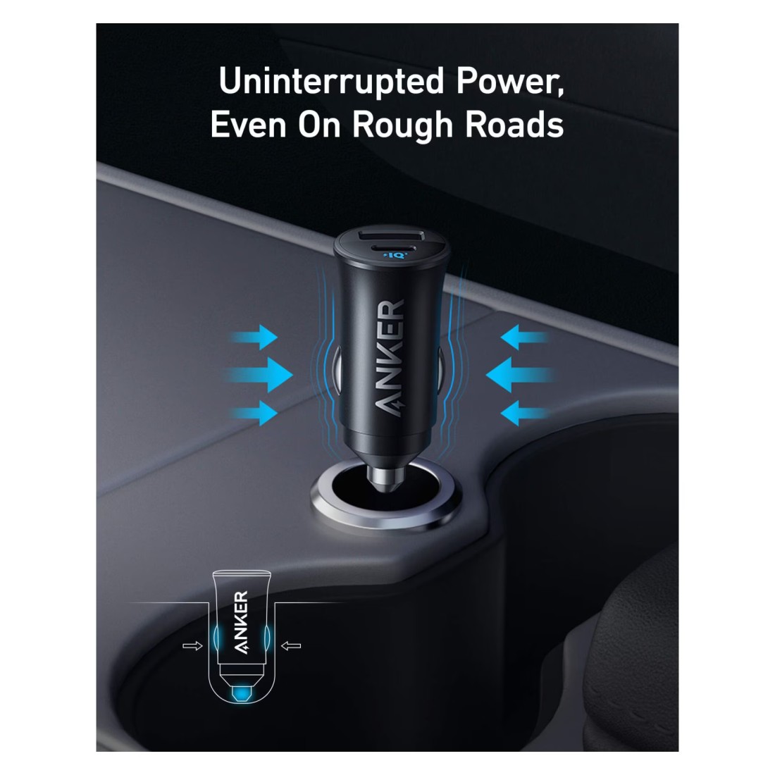 Anker Car Charger with 2 Ports Black 30W