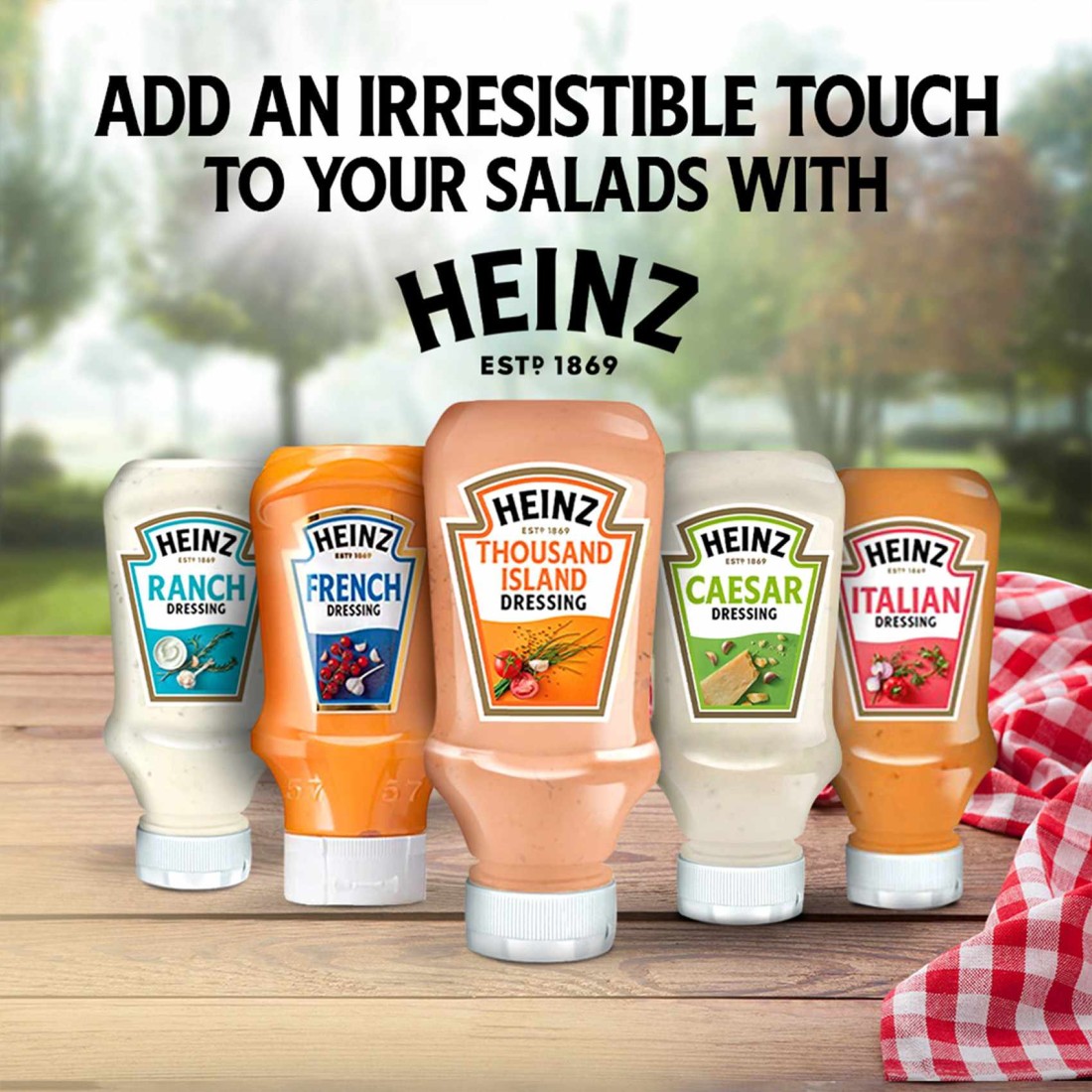 Heinz Thousand Island Dressing Top Down Sqeezy Bottle 400ml