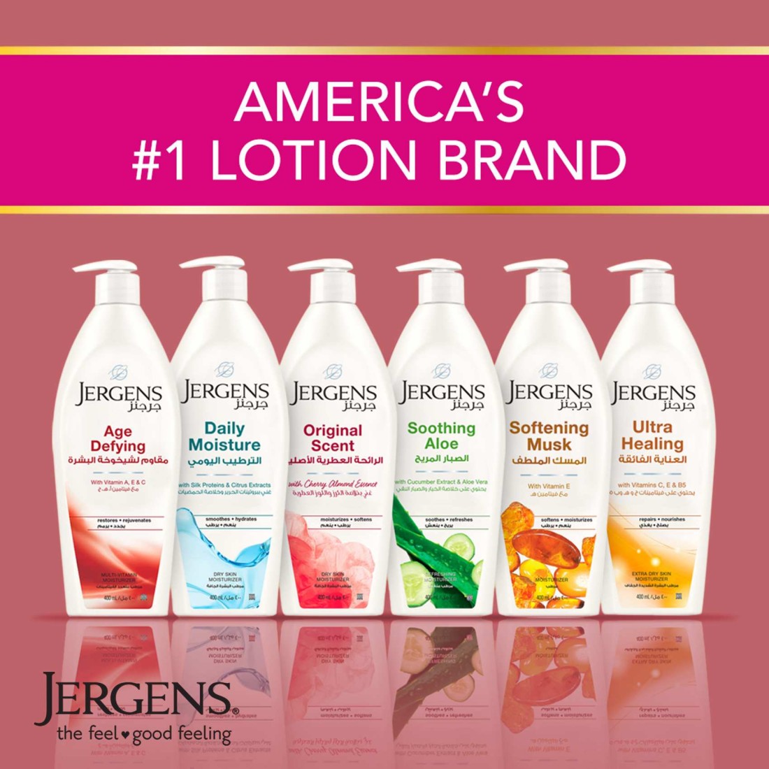 Jergens Age Defying Multi-Vitamin Moisturizer Body Lotion 600ml