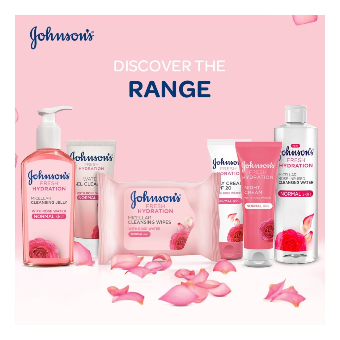 Johnson&#39;s Face Cleanser Fresh Hydration Micellar Cleansing Jelly Normal Skin 200ml