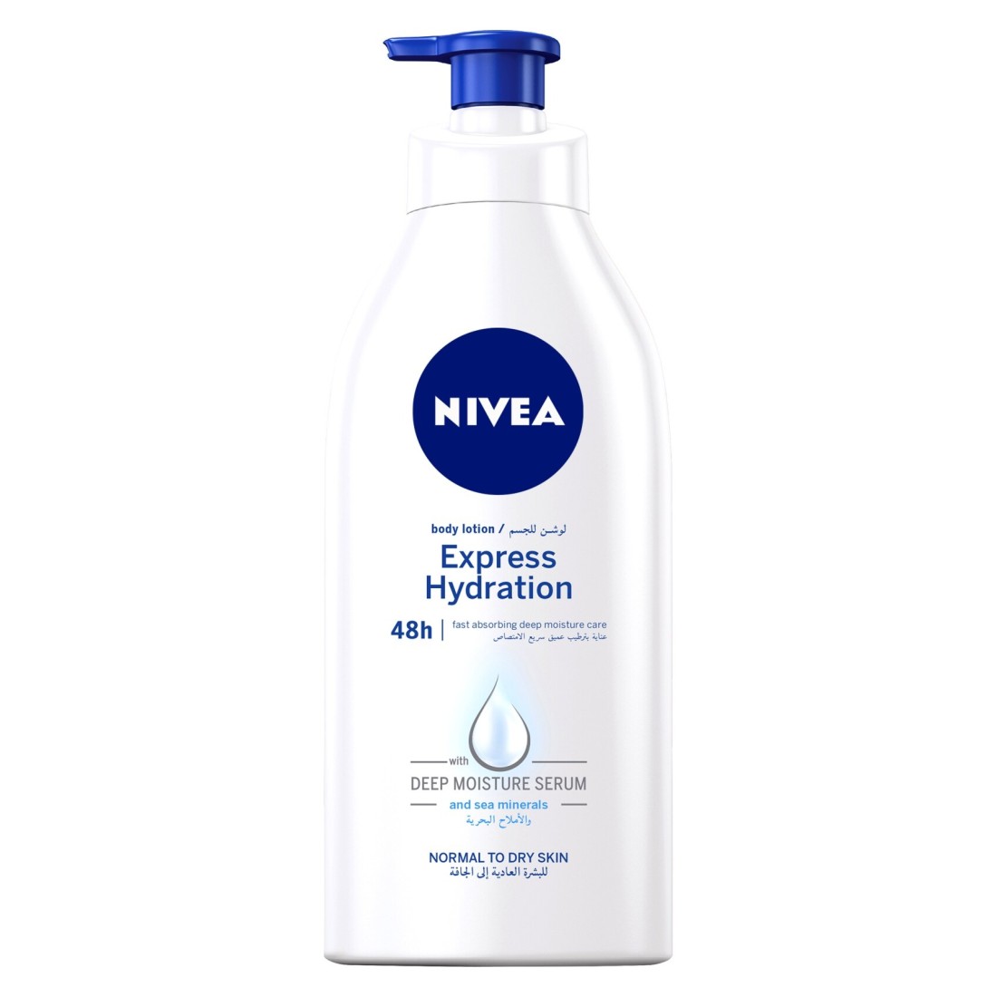 NIVEA Body Lotion Normal &amp; Dry Skin Express Hydration Sea Minerals 625ml