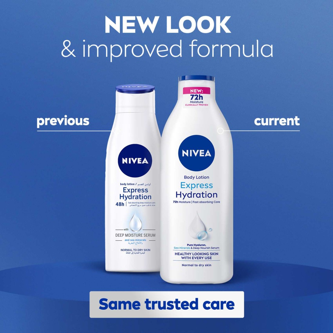 NIVEA Body Lotion, Normal to Dry Skin, Express Hydration, 250ml
