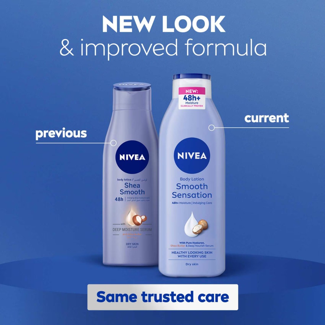 NIVEA Body Lotion, Dry Skin, Shea Smooth, Deep Moisture Serum, 250ml