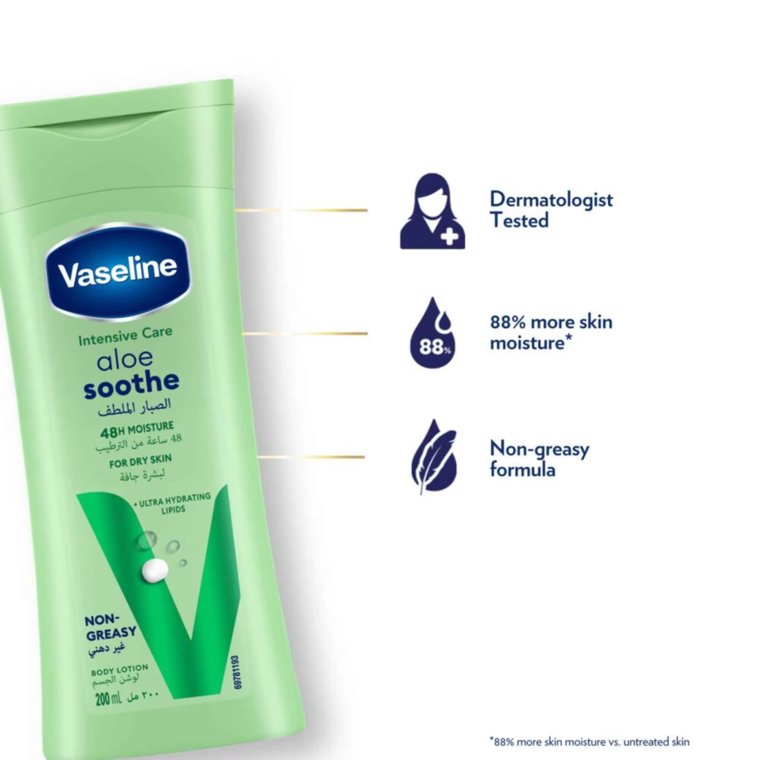 Vaseline Intensive Care Aloe Soothe Body Lotion 200ml