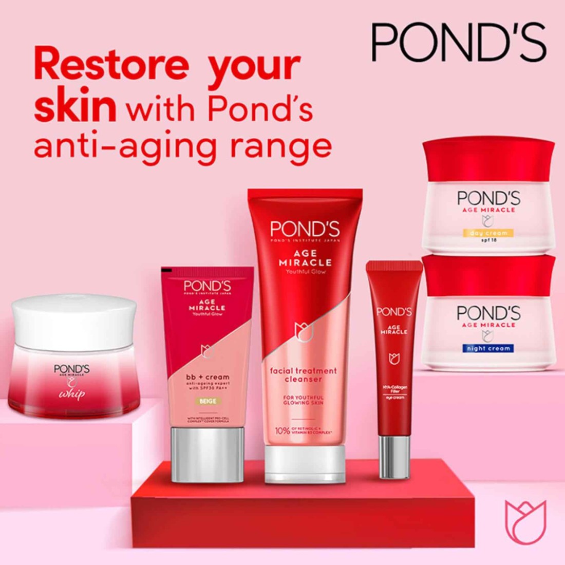 Pond&#39;s Age Miracle Ultimate Youth Night Face Cream with Hexyl Retinol 50g