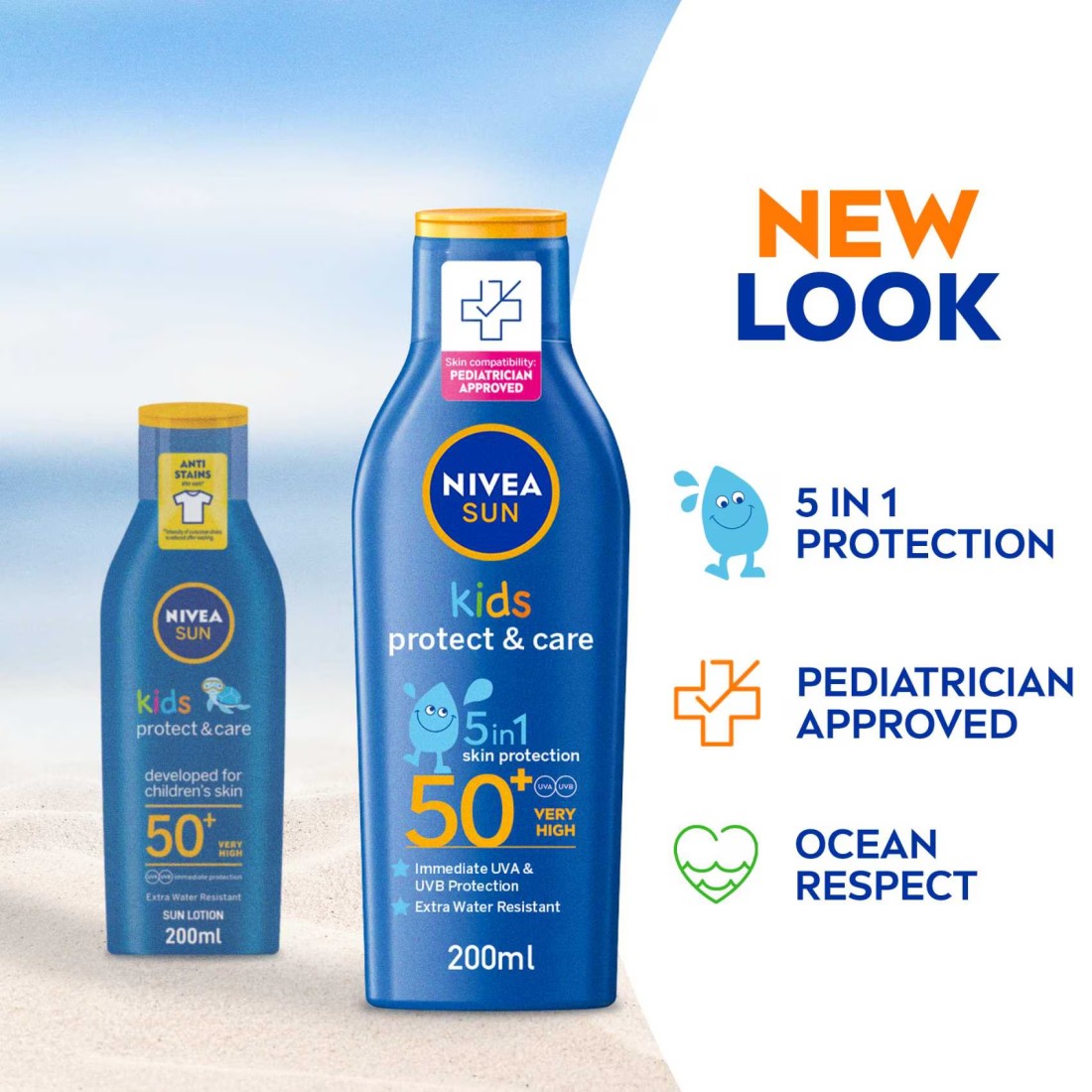 NIVEA SUN Lotion Kids Protect &amp; Care SPF 50+ 200ml