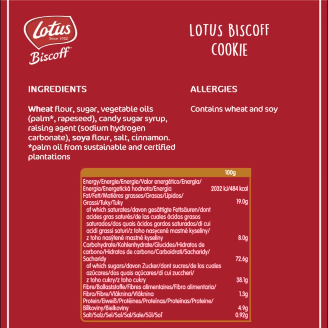 Lotus Biscoff Biscuit, 125g