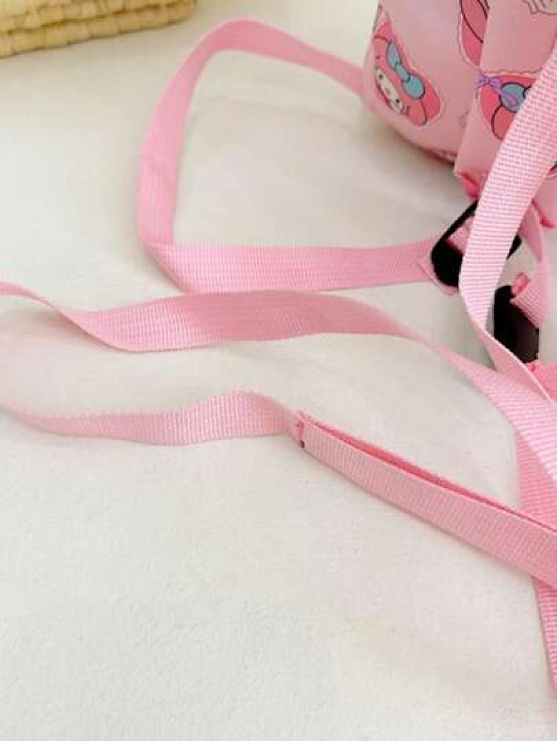 Sanrio KT Cat Nylon Kids Backpack Cute Mini Girls Bag Lightweight Cartoon Pattern Pouch Zipper Closure Kitty Dog Little Girl Schoolbag Suitable Gift Bag For Friends Gathering Travel Bag For Outing