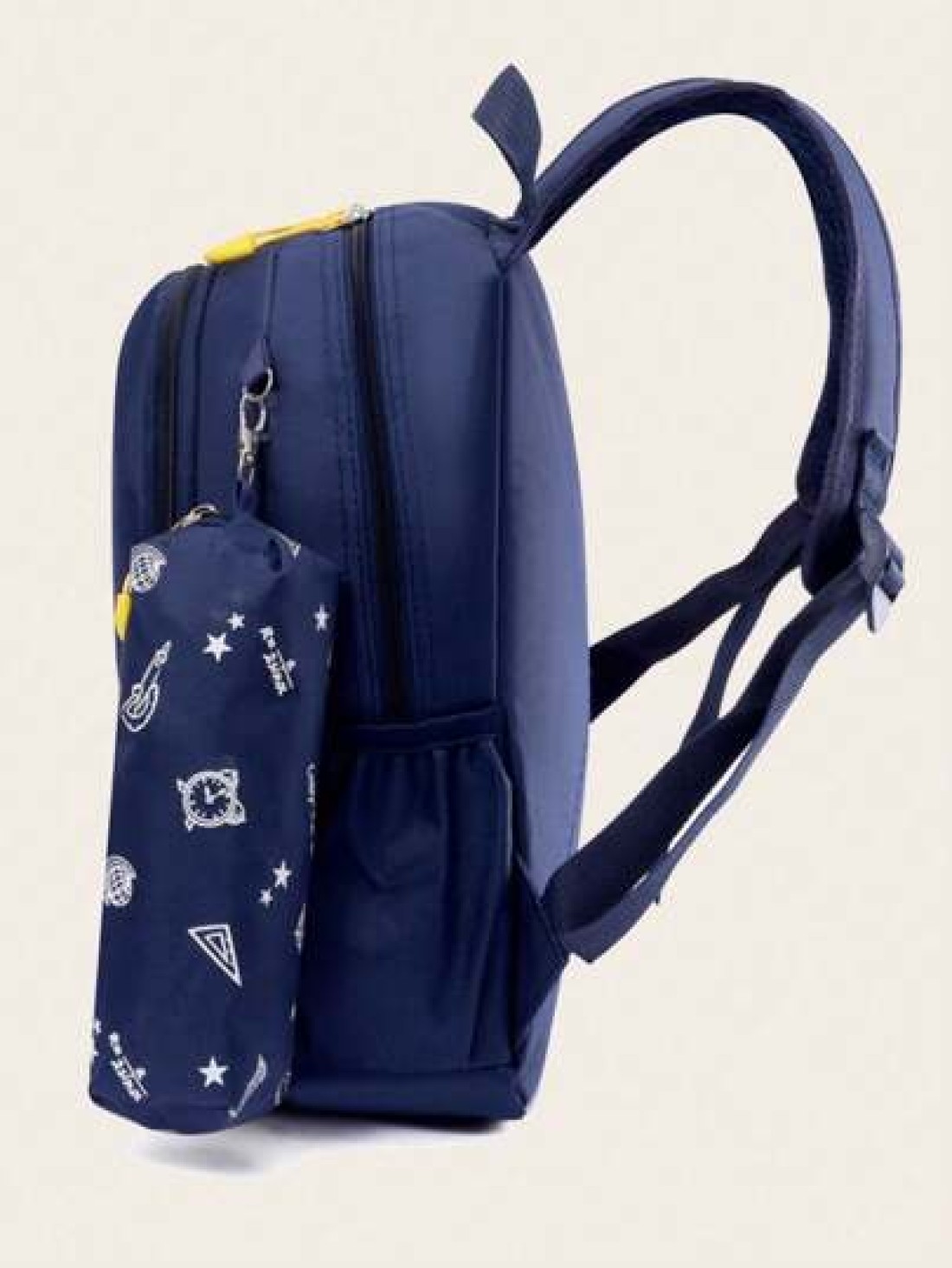 New Fashionable Cartoon Style Backpack With Small Bag