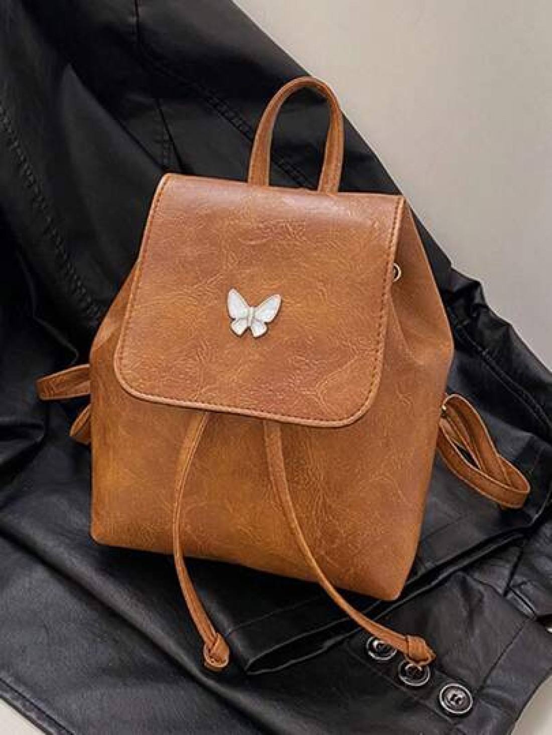 1pc Butterfly Pattern Minimalist Backpack For Large Capacity Travel Shoulder Bag