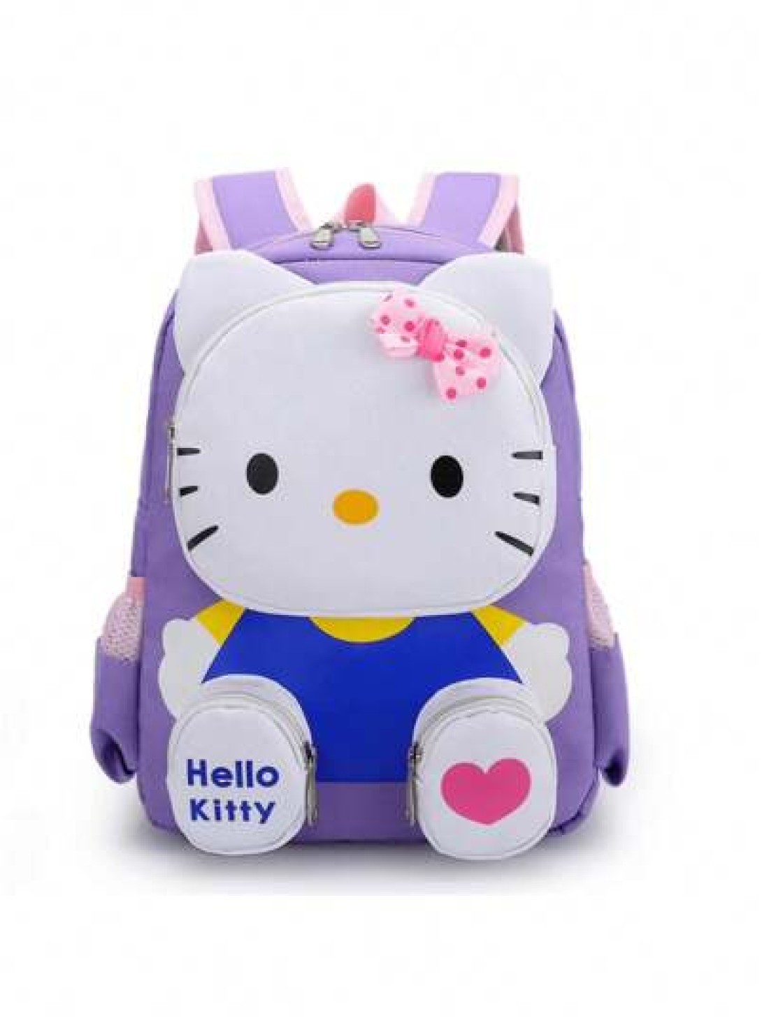 Sanrio Backpack Kawaii Stylish School Bag Colorblock Rucksack Large Capacity Foldable Outdoors Daypack