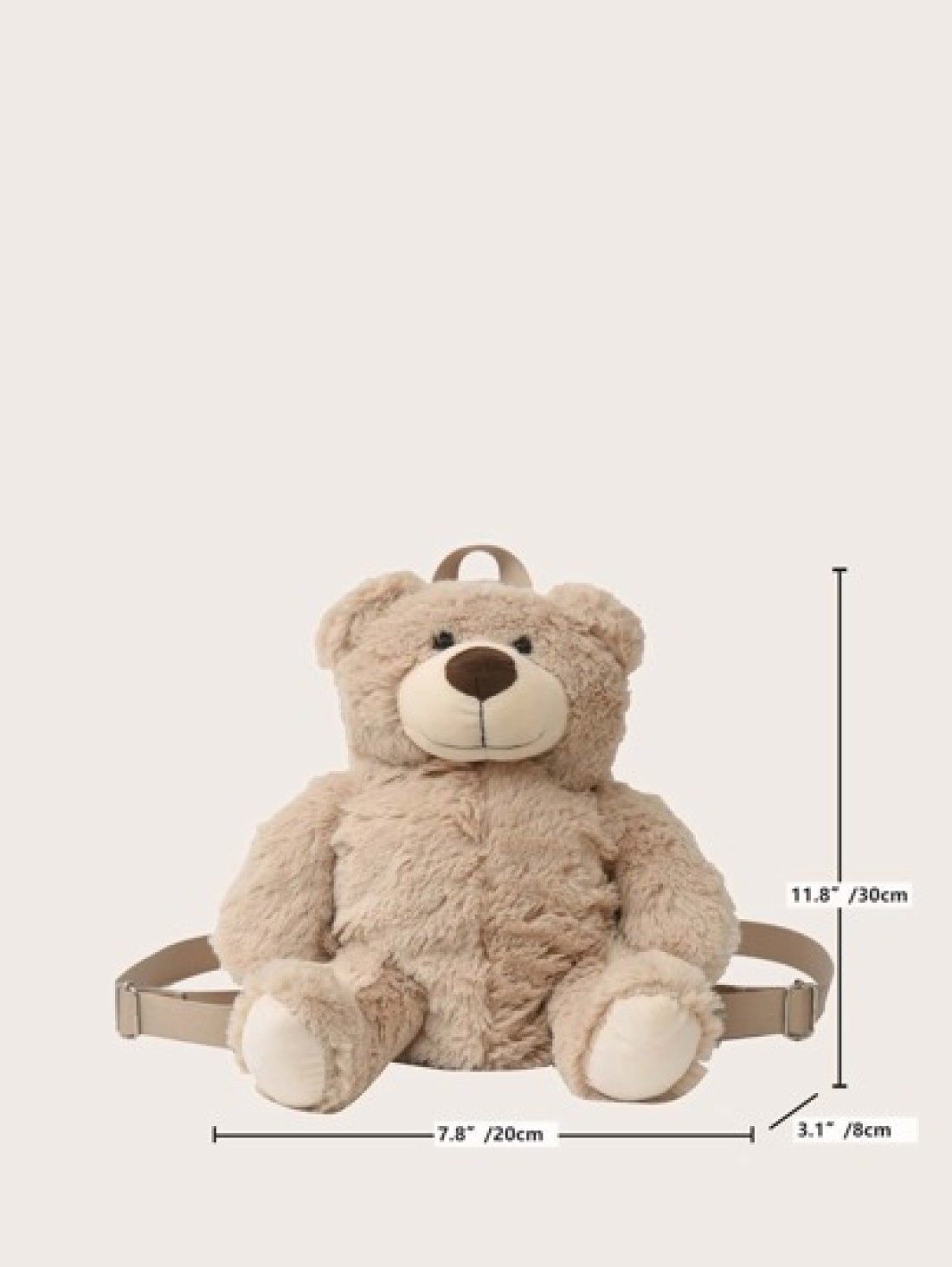 Fashionable And Cute Plush Bear Funny Backpack Cute Cartoon Backpack Plush Zipper Backpack The Best Backpack For Going Out And Taking Photos