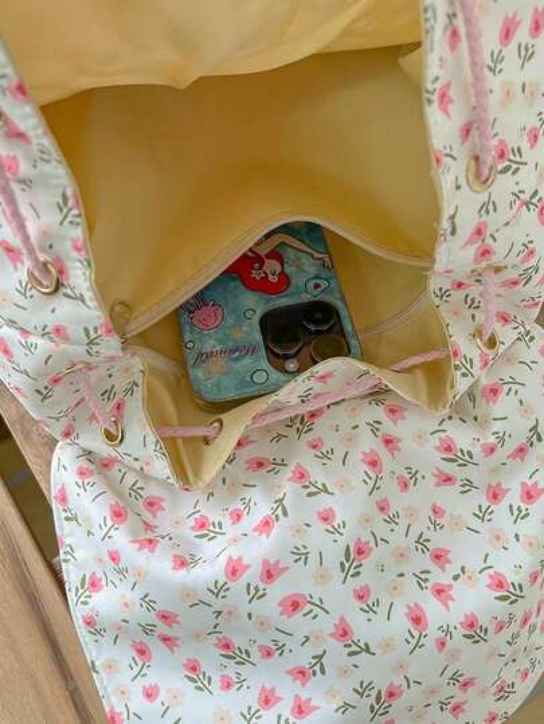 New Outdoor Travel Storage Mini Backpack For Girls Floral Pattern Lightweight School Bag