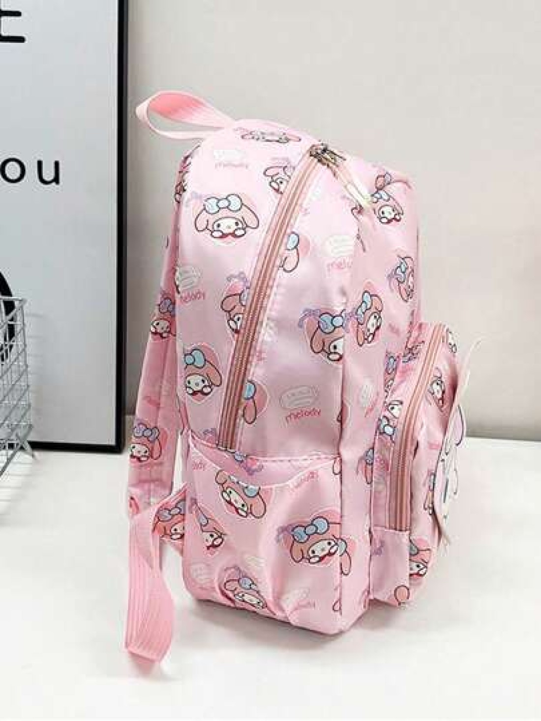 Sanrio Kawaii Backpack Anime Cartoon Figure Outdoor Travel Storage Bag Cute Shoulder Bag There May Be Slight Differences In Design And Color Between Different Batches Some Parts May Be Random Bag Cinn