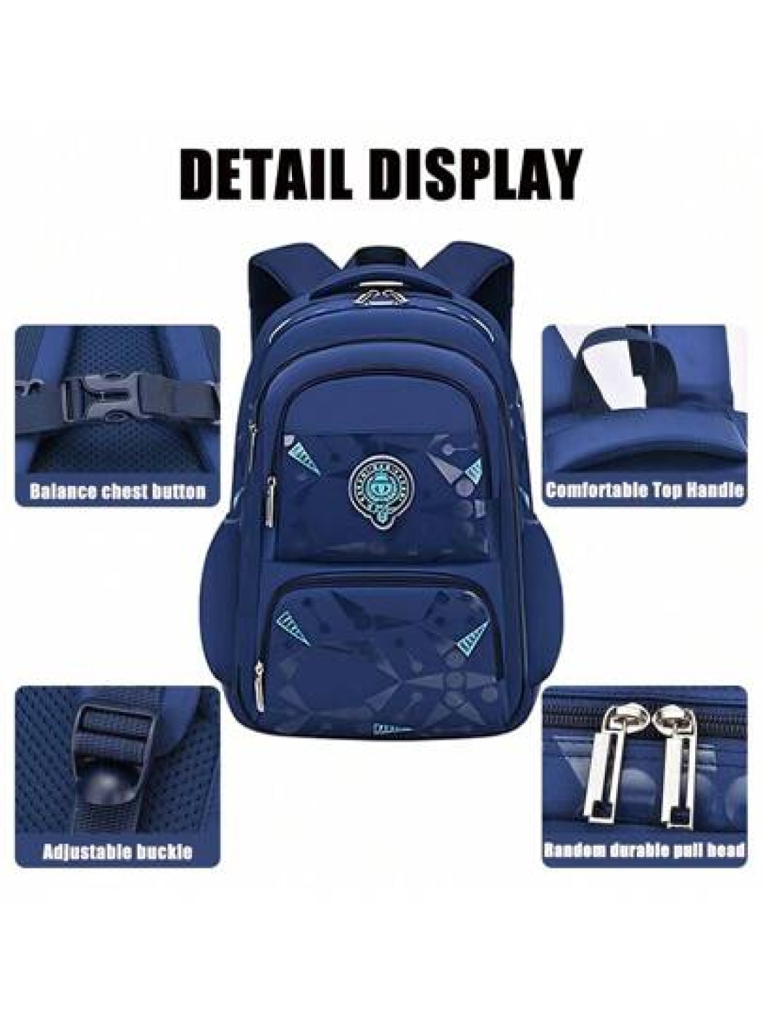 1 Piece Kids Backpack School Boy Backpack Handsome Student School Bag Large Capacity Multi Pocket Waterproof Backpack School Supplies Suitable For 6 14 Years Old Teenager Students School And Travel