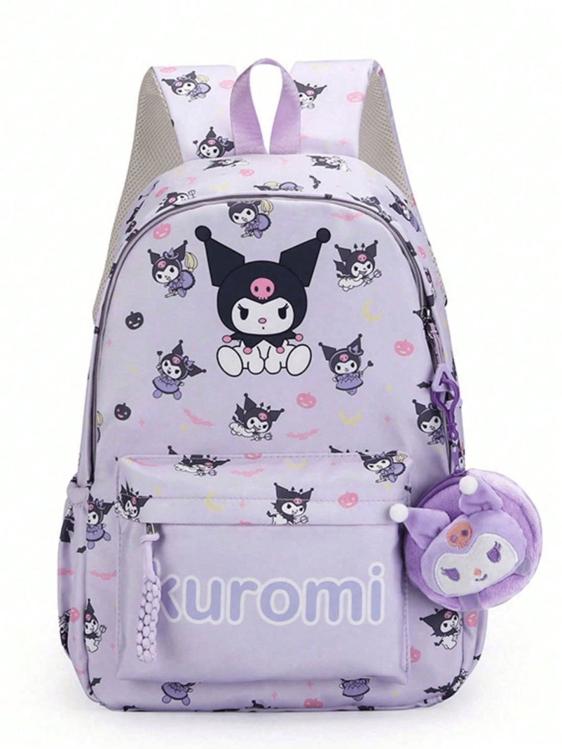 Sanrio 1pc Backpack Kawaii Stylish School Bag Girl s Colorblock Rucksack Large Capacity Foldable Outdoors Daypack