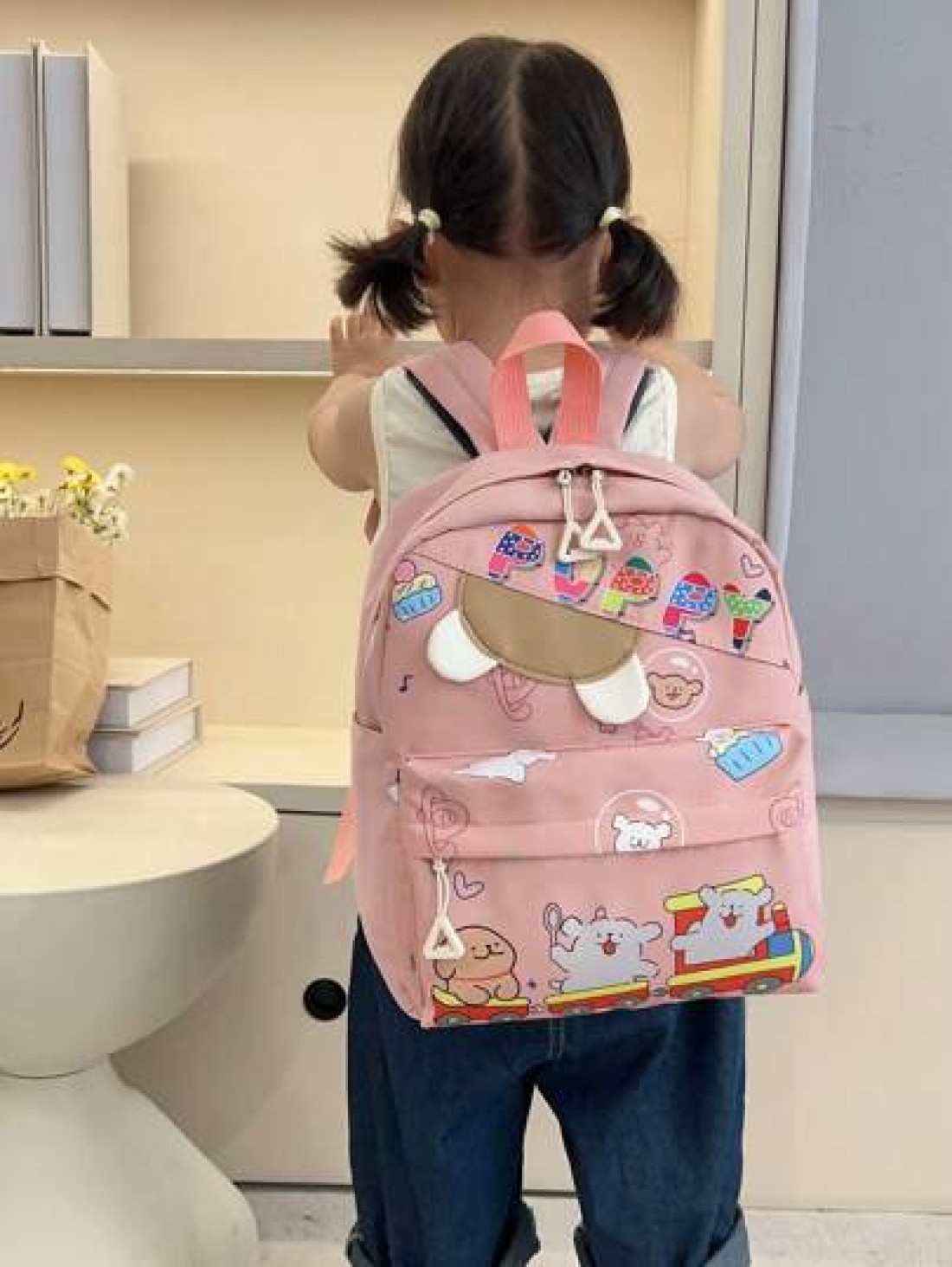 1pc Back To School Backpack Casual College Backpack Cute Cartoon Capybara Backpack Suitable For Daily School Very Suitable For Campus Class Photo Taking Birthday Gifts Suitable For Daily Shopping Shop