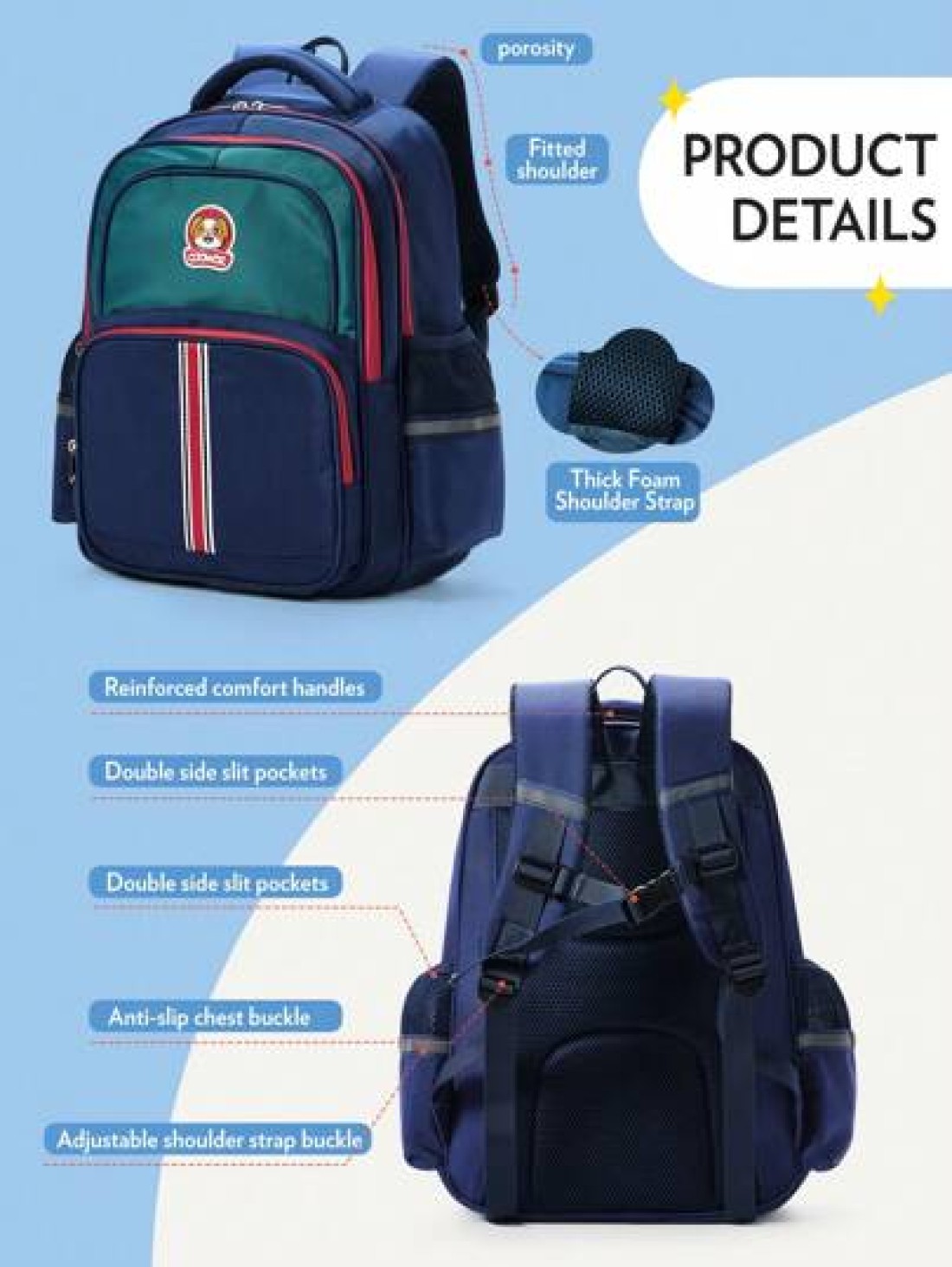 Primary School Bag Children s Cartoon Backpack With Adjustable Strap 16 12 5inch Large Capacity Backpack With Pockets And Compartments Fashionable And Versatile Classic Retro School Bag For Travel Sto