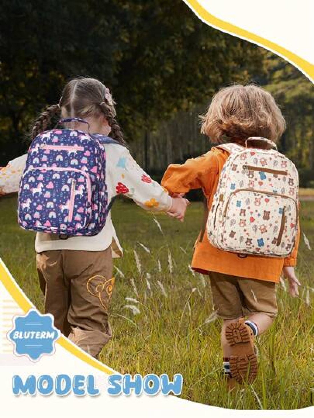 15 11 5inch Large Kawaii Kids Backpacks Elementary School Backpacks With Mulit Pockets And Compartments Kindergarten Backpacks Cute Animal Print Backpack With Padded Shoulder Straps Travel Backpacks W