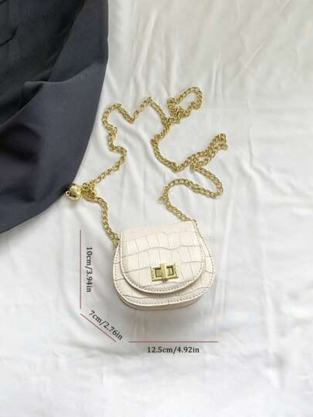 1pc New Cute Girl Niche High End Pu Mini Crossbody Bag And Fashionable New Bag Fresh And Dopamine Color Matching Youthful Girl Style Can Be Carried By Hand Or Across The Body Metal Chain Casual And Fa