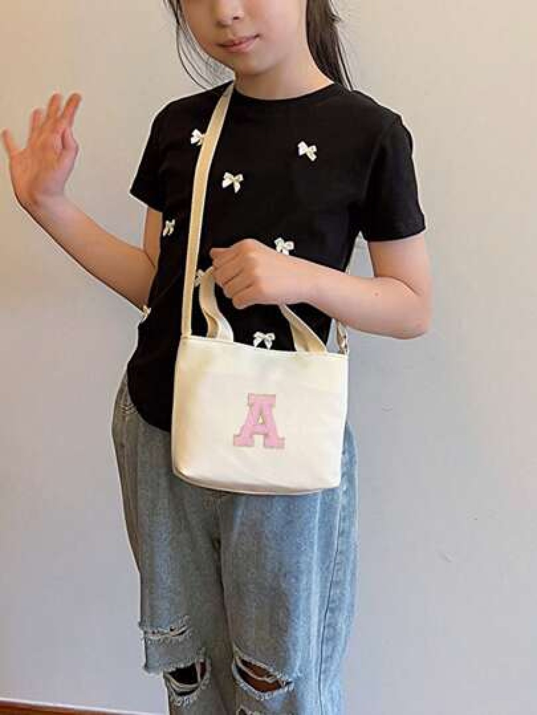 1Pc New Mini Casual Versatile And Diy 26 Letter Crossbody Bag For Back To School Season Suitable For Elementary School Junior High School High School And College Students Suitable For Daily Use When G