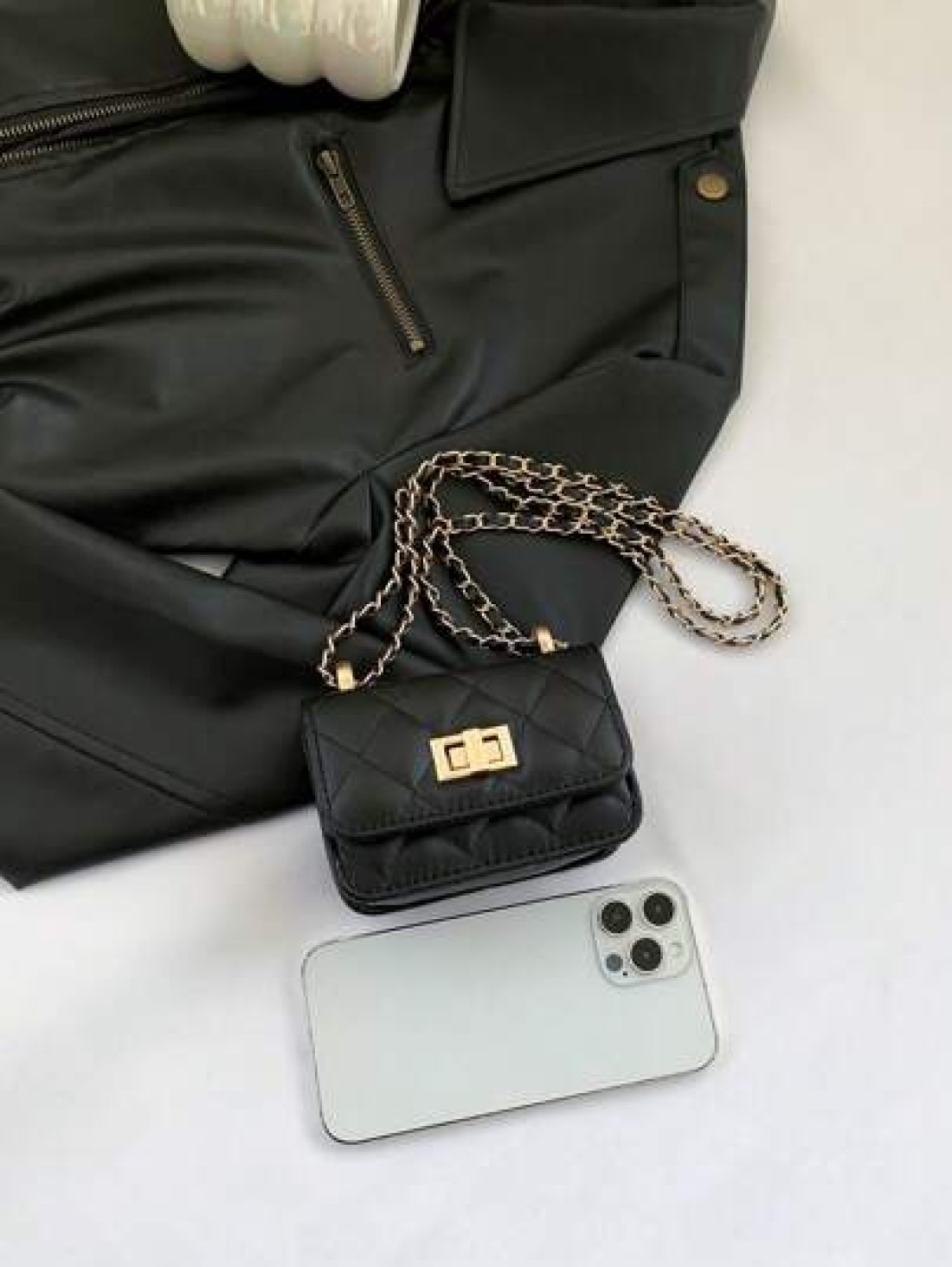 1PC New Mini Square Bag Girl Handbag Diamond Pattern Stitching Shoulder Bag Woven Chain Bag Flip Small Bag Cute Diagonal Cross Body Bag Accessories Bag