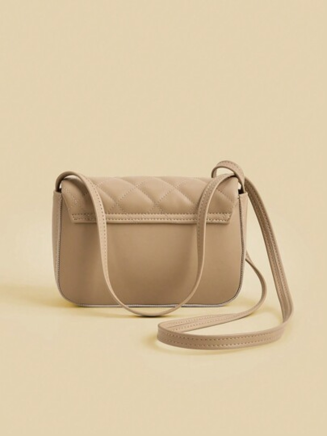 1pc Rhombic Quilted Square Simple Flap Shoulder Messenger Bag Suitable For Daily Party Travel Birthday Gift